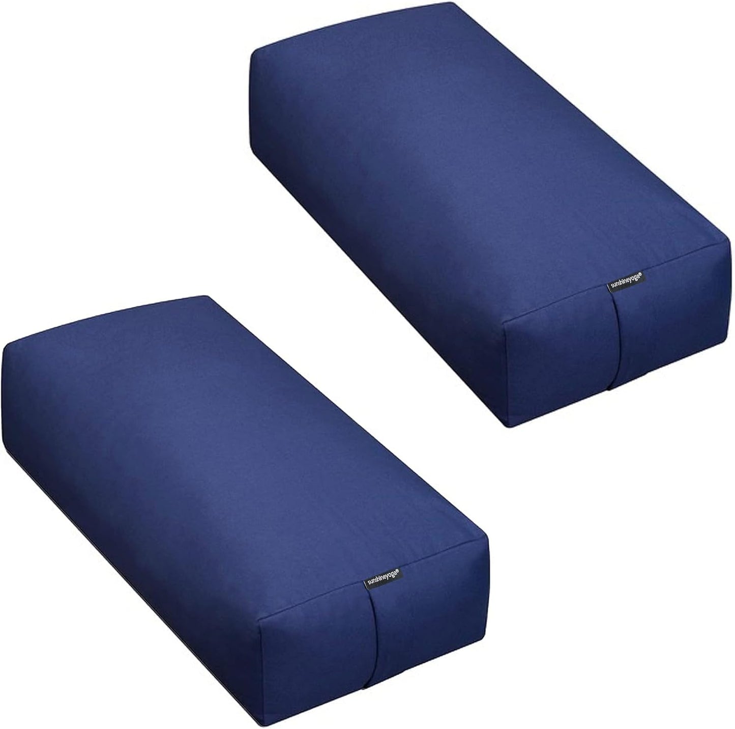 Firm Large Yoga Bolster, 24x12x6in | Bulk Workout Brick for Stretching, Pilates, and Workout, Firm and Supportive Exercise Blocks for Home, Schools, and Studios