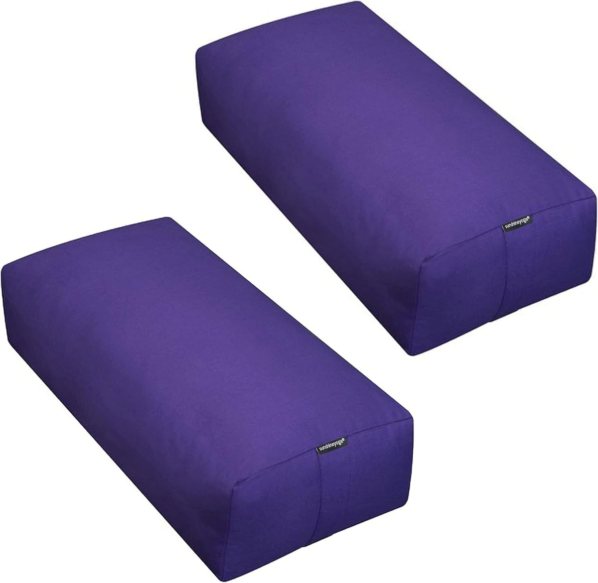 Firm Large Yoga Bolster, 24x12x6in | Bulk Workout Brick for Stretching, Pilates, and Workout, Firm and Supportive Exercise Blocks for Home, Schools, and Studios