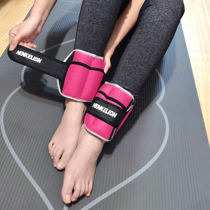 1 Pair 2 3 5 10 Lbs Adjustable Ankle Weights for Women Men Kids, Strength Training Wrist and Ankle Weights Sets for Gym, Fitness Workout, Running, Lifting - Black Grey Pink Blue Purple