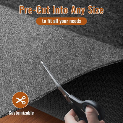 Felt Rug Pad, 2 x 3 Ft Rubber Non-Slip Rug Pad Gripper, Keep Rugs Secure and in Place, Extra Strong Under Carpet Mat Cushion - for All Floors