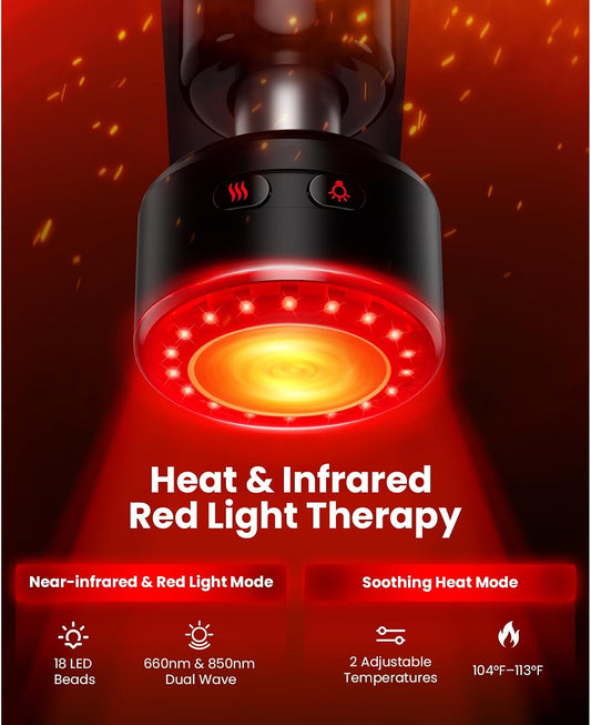 D5 Pro Plus Handheld Massage Gun with Heat, FSA-HSA Eligible Deep Tissue Percussion Massage Gun, Powerful Muscle Massager for Athletes Fitness Workout & Daily Recovery, Birthday Gift