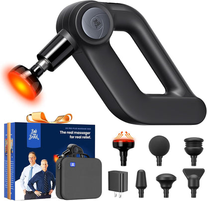D5 Pro Plus Handheld Massage Gun with Heat, FSA-HSA Eligible Deep Tissue Percussion Massage Gun, Powerful Muscle Massager for Athletes Fitness Workout & Daily Recovery, Birthday Gift