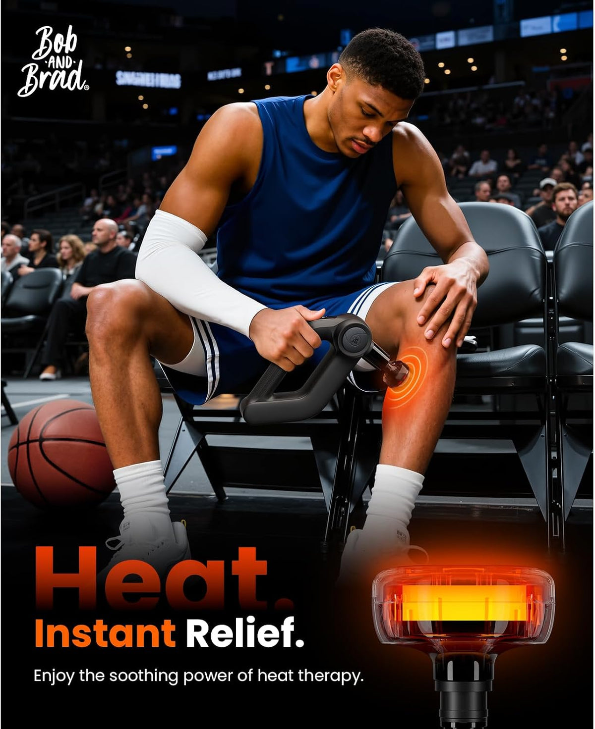 D5 Pro Plus Handheld Massage Gun with Heat, FSA-HSA Eligible Deep Tissue Percussion Massage Gun, Powerful Muscle Massager for Athletes Fitness Workout & Daily Recovery, Birthday Gift
