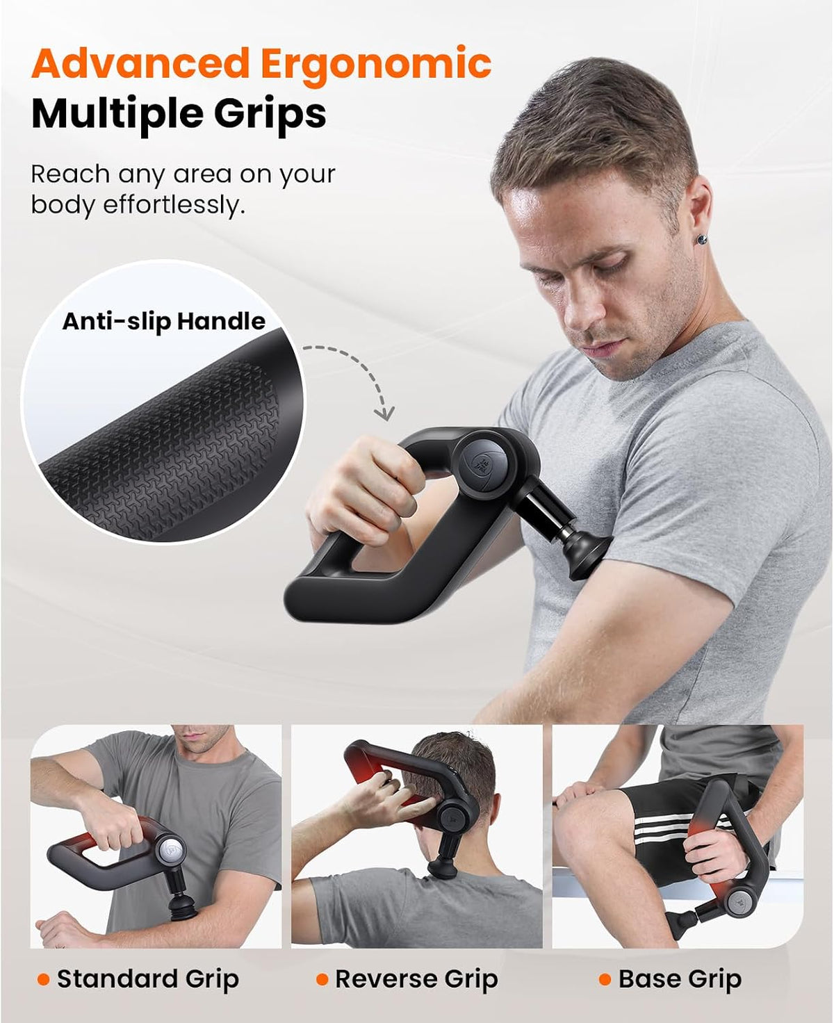 D5 Pro Plus Handheld Massage Gun with Heat, FSA-HSA Eligible Deep Tissue Percussion Massage Gun, Powerful Muscle Massager for Athletes Fitness Workout & Daily Recovery, Birthday Gift