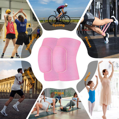 Volleyball Knee Pads for Dancers, Soft Breathable Knee Pads for Men Women Kids Knees Protective, Knee Brace for Volleyball Football Dance Yoga Tennis Running Cycling Workout Climbing