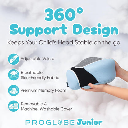 Travel Neck Pillow for Airplanes, Long Haul Flight Kit, Grey