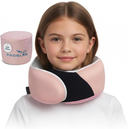 Travel Neck Pillow for Airplanes, Long Haul Flight Kit, Grey