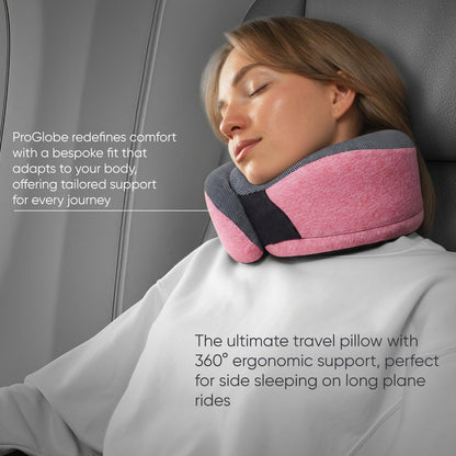Travel Neck Pillow for Airplanes, Long Haul Flight Kit, Grey