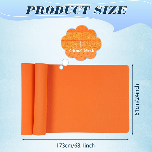 16 Pack 68" x 24" x 4 mm Yoga Mats Bulk Gym Bundle Thick Eva for Kids and Adult Latex Free Exercise with Non Slip Texture for Outdoor Yoga, Workout or Pilates