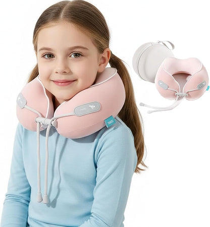 Travel Neck Pillow,Memory Foam Airplane Pillow, Pink