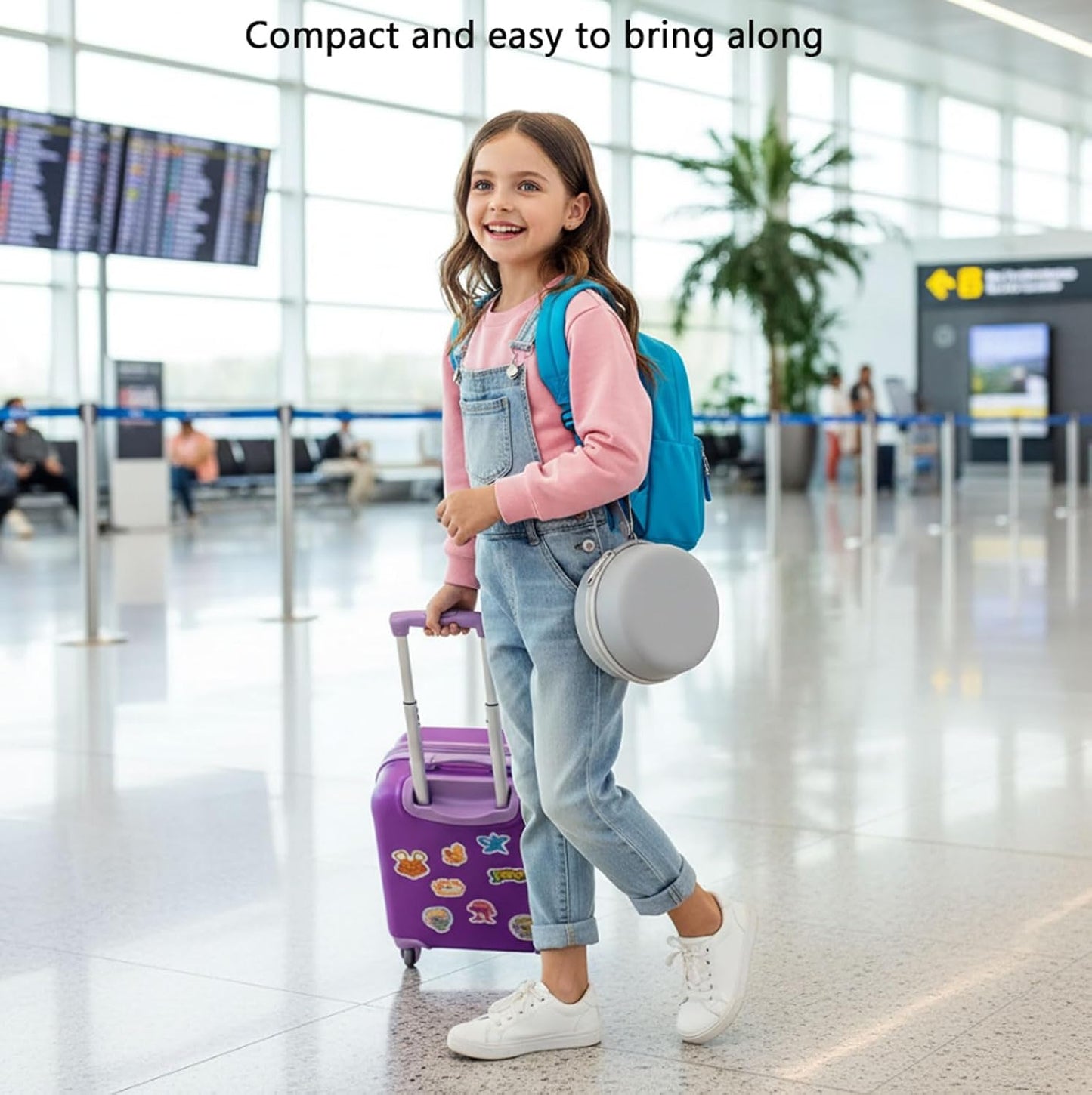 Travel Neck Pillow,Memory Foam Airplane Pillow, Pink