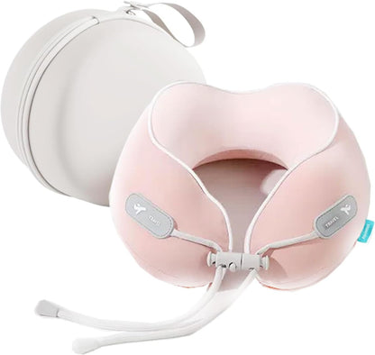 Travel Neck Pillow,Memory Foam Airplane Pillow, Pink