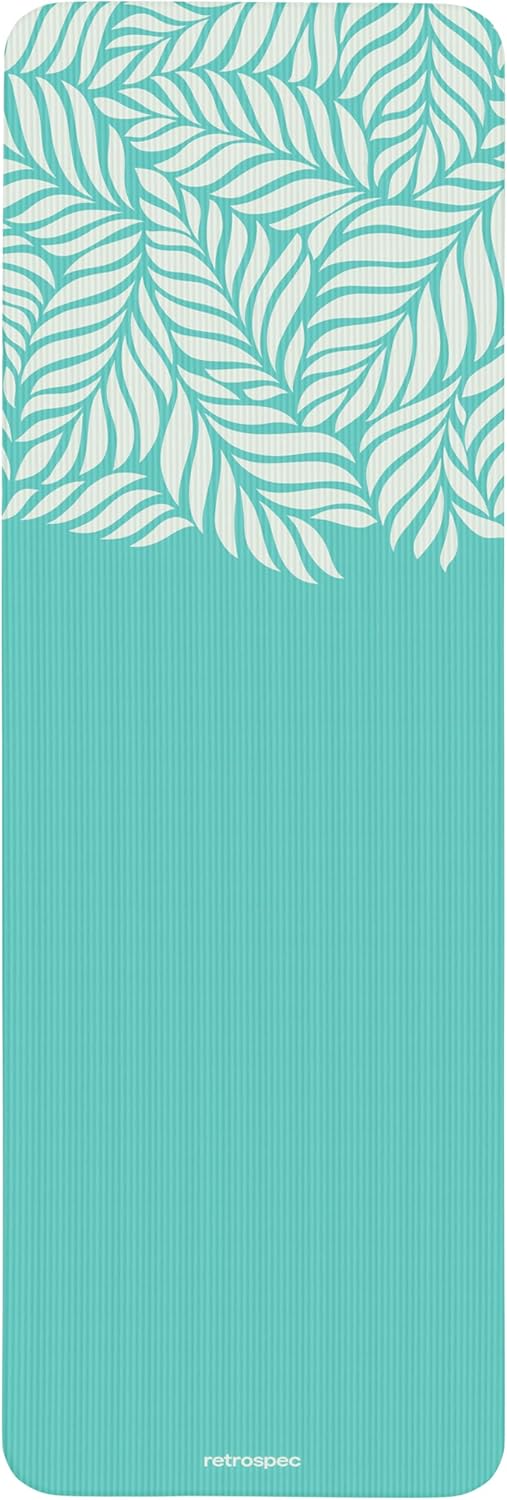 Solana Yoga Mat 1" Thick With Nylon Strap For Men & Women - Non Slip Exercise Mat For Home Yoga, Pilates, Stretching, Floor & Fitness Workouts