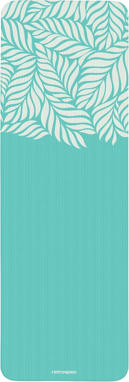 Solana Yoga Mat 1" Thick With Nylon Strap For Men & Women - Non Slip Exercise Mat For Home Yoga, Pilates, Stretching, Floor & Fitness Workouts