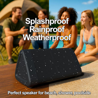 OontZ Angle 3 (4th Gen) – Portable Bluetooth Speaker, 12W Stereo Sound, 24 Hour Playtime, Rich Bass, 100 Foot Wireless Range, Waterproof, Home, Outdoor, Travel, Great Gift (Black)