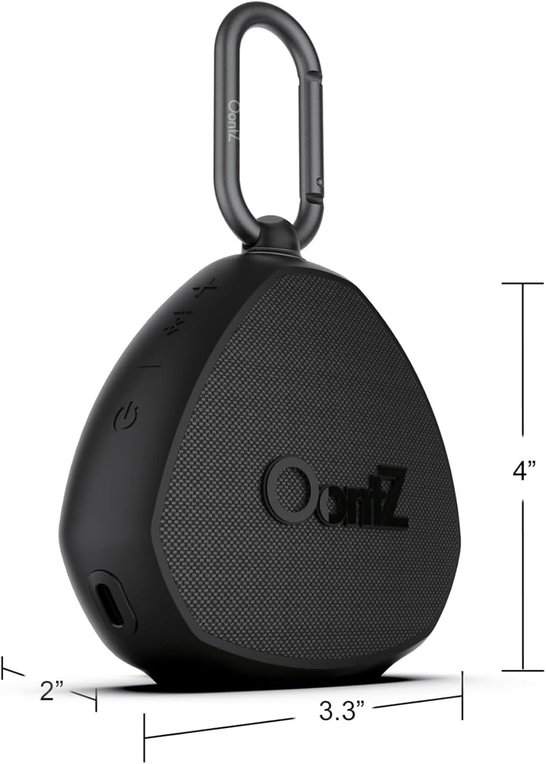 OontZ Angle 3 (4th Gen) – Portable Bluetooth Speaker, 12W Stereo Sound, 24 Hour Playtime, Rich Bass, 100 Foot Wireless Range, Waterproof, Home, Outdoor, Travel, Great Gift (Black)
