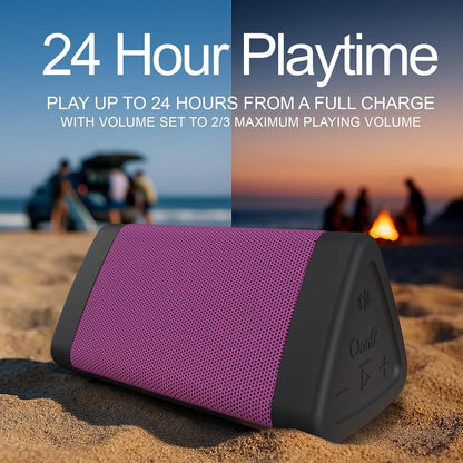 OontZ Angle 3 (4th Gen) – Portable Bluetooth Speaker, 12W Stereo Sound, 24 Hour Playtime, Rich Bass, 100 Foot Wireless Range, Waterproof, Home, Outdoor, Travel, Great Gift (Black)