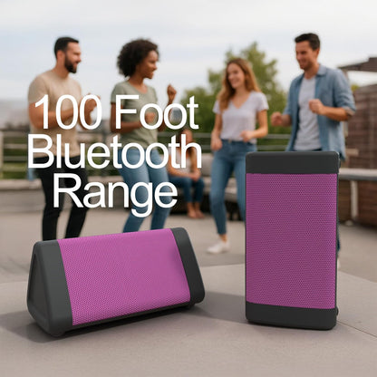 OontZ Angle 3 (4th Gen) – Portable Bluetooth Speaker, 12W Stereo Sound, 24 Hour Playtime, Rich Bass, 100 Foot Wireless Range, Waterproof, Home, Outdoor, Travel, Great Gift (Black)