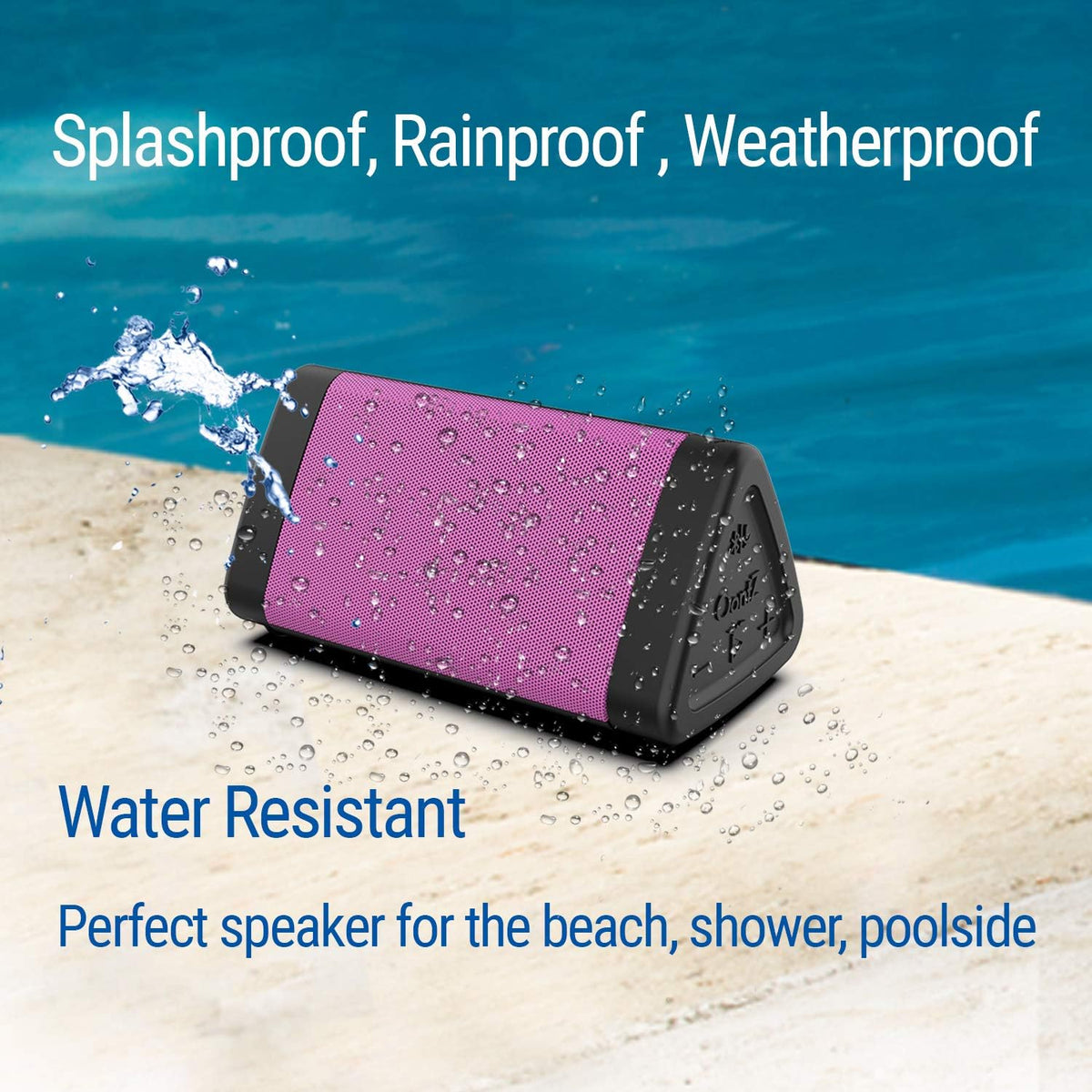 OontZ Angle 3 (4th Gen) – Portable Bluetooth Speaker, 12W Stereo Sound, 24 Hour Playtime, Rich Bass, 100 Foot Wireless Range, Waterproof, Home, Outdoor, Travel, Great Gift (Black)