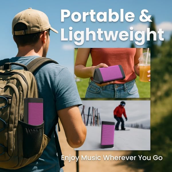 OontZ Angle 3 (4th Gen) – Portable Bluetooth Speaker, 12W Stereo Sound, 24 Hour Playtime, Rich Bass, 100 Foot Wireless Range, Waterproof, Home, Outdoor, Travel, Great Gift (Black)