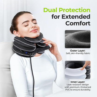 Inflatable Neck Stretcher with Chin-Up for Effective Neck Pain Relief