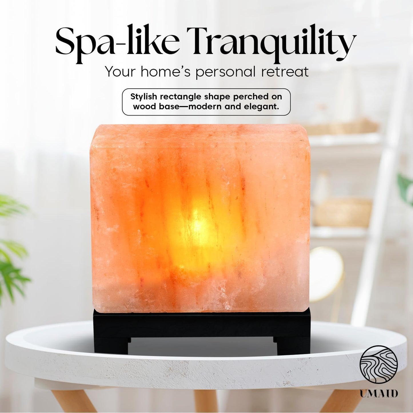 Himalayan Salt Lamp Bowl with 6 Himalayan Salt Massage Stones, Dimmable Pink Rock Salt Lamp for Bedroom, Office Desk & Meditation Room, Spa Decor, Relaxation Home Decor Gifts for Men & Women