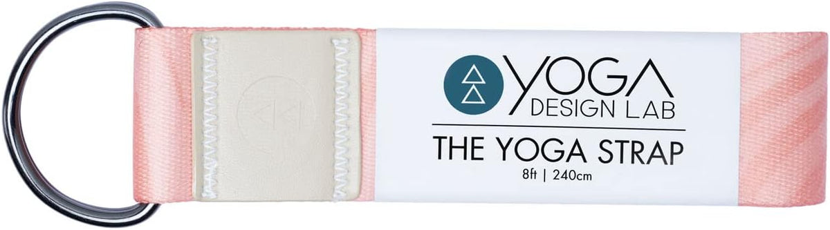 The Yoga Strap | Luxurious, Extra Long, Super Soft, Eco Printed | Studio Quality, Adjustable | Safely Stretch Further and Hold Longer | 8 ft Long