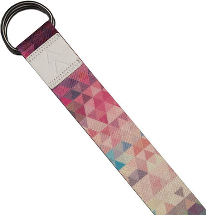 The Yoga Strap | Luxurious, Extra Long, Super Soft, Eco Printed | Studio Quality, Adjustable | Safely Stretch Further and Hold Longer | 8 ft Long