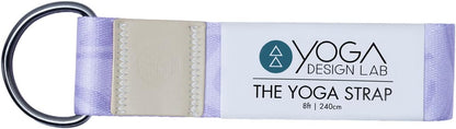 The Yoga Strap | Luxurious, Extra Long, Super Soft, Eco Printed | Studio Quality, Adjustable | Safely Stretch Further and Hold Longer | 8 ft Long