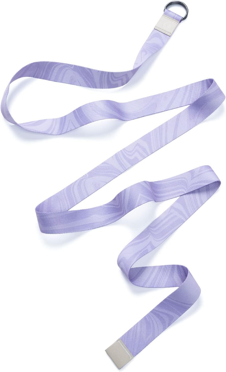 The Yoga Strap | Luxurious, Extra Long, Super Soft, Eco Printed | Studio Quality, Adjustable | Safely Stretch Further and Hold Longer | 8 ft Long