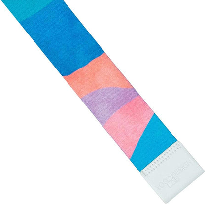 The Yoga Strap | Luxurious, Extra Long, Super Soft, Eco Printed | Studio Quality, Adjustable | Safely Stretch Further and Hold Longer | 8 ft Long