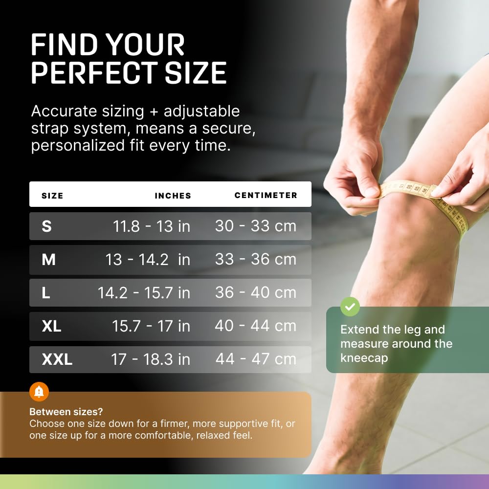 7mm Neoprene Knee Sleeves for Men & Women Weightlifting & Powerlifting – Compression Knee Sleeve Support for Squats, Gym, Training – USPA, IPL Approved – Medium Black (Pair)