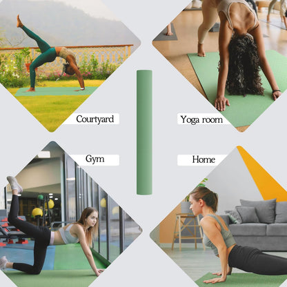 VTORY Extra Large Yoga Mat Thick Exercise Mat for Men and Women, Non-Slip, Durable Workout Mat for Home Workout, Yoga, Pilates, Stretching
