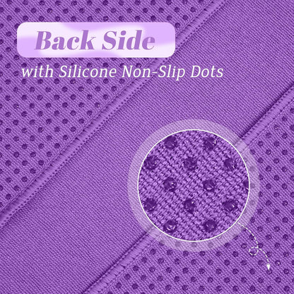 Hot Yoga Towel Non Slip - Microfiber Yoga Mat Towel for Hot Yoga, Pilates and Fitness 72" x 24", Blue