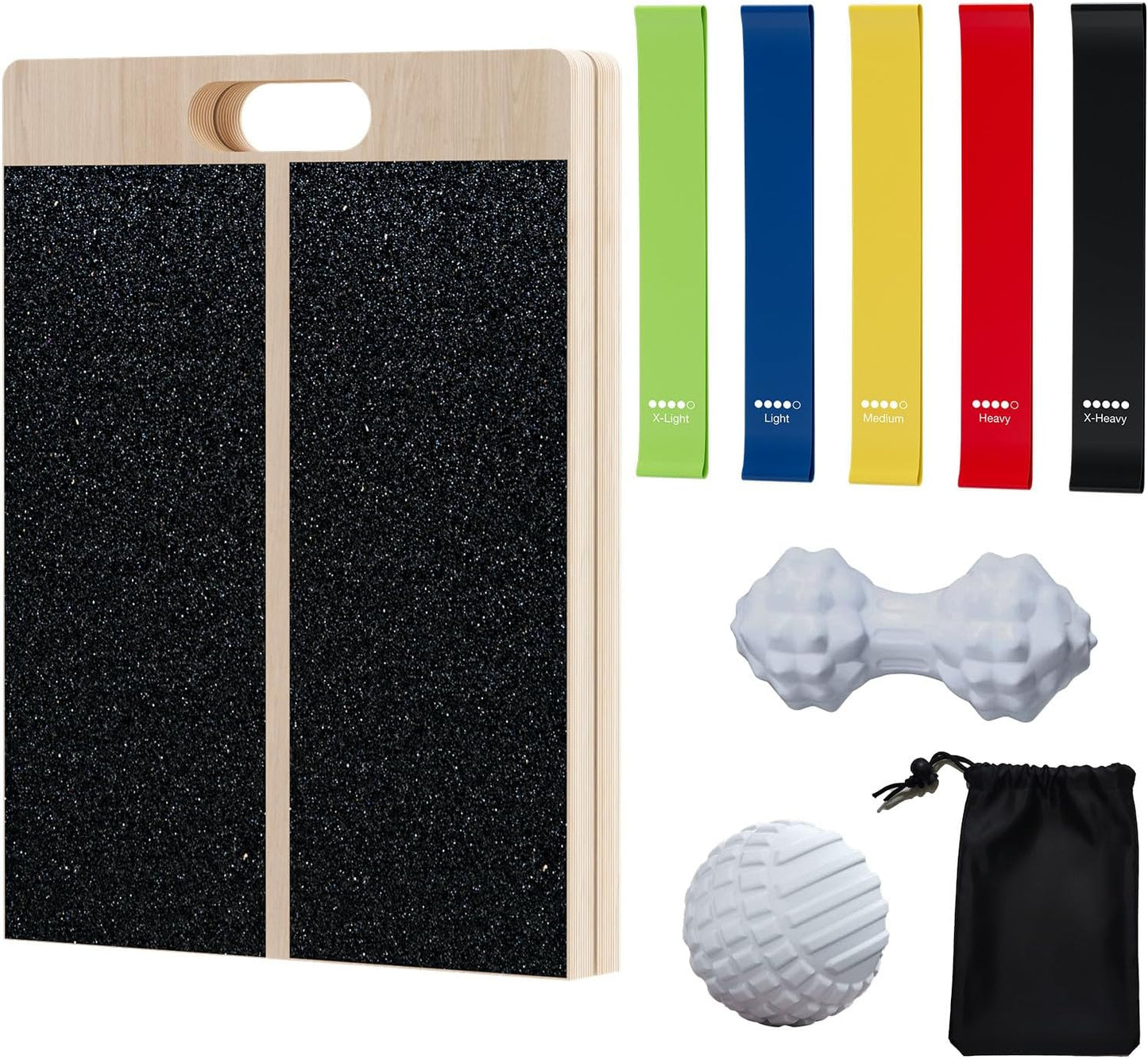 Slant Board for Calf-Stretching - Wooden Incline Wedge Stretcher for Squats, Foot & Ankle Mobility, Portable Fitness Equipment, Balance Block for Heel Stretch