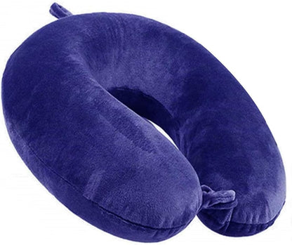 Travel Pillow, 100% Pure Memory Foam Neck Pillow, Suitable for Airplanes, Cars, Trains, Office Naps, Home Lounge Chairs, Removable and Washable Pillow Cover (Gray)