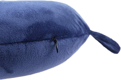 Travel Pillow, 100% Pure Memory Foam Neck Pillow, Suitable for Airplanes, Cars, Trains, Office Naps, Home Lounge Chairs, Removable and Washable Pillow Cover (Gray)