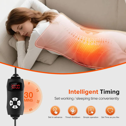 Red Light Therapy for Body, 660nm 850nm Infrared Light Therapy Pad, Wearable Wrap with Timer Remote Control for Back Shoulder Waist Knee, Infrared Light Device Home Use, 12.4'' x 5.7'' Large Area