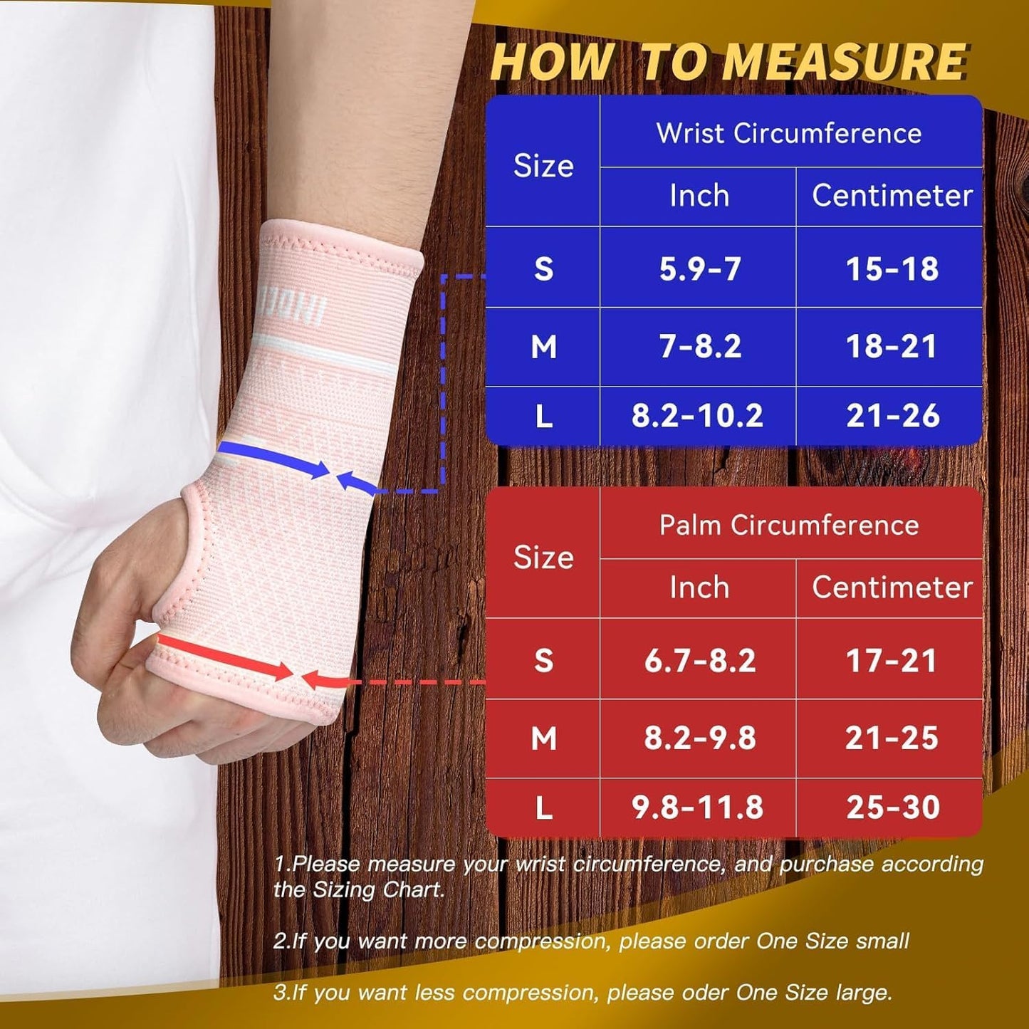 Copper Wrist Compression Sleeve 1 Pair, Comfortable Hand Brace Support for Arthritis, Tendonitis, Sprains, Workout, Carpal Tunnel - Left & Right - Women and Men