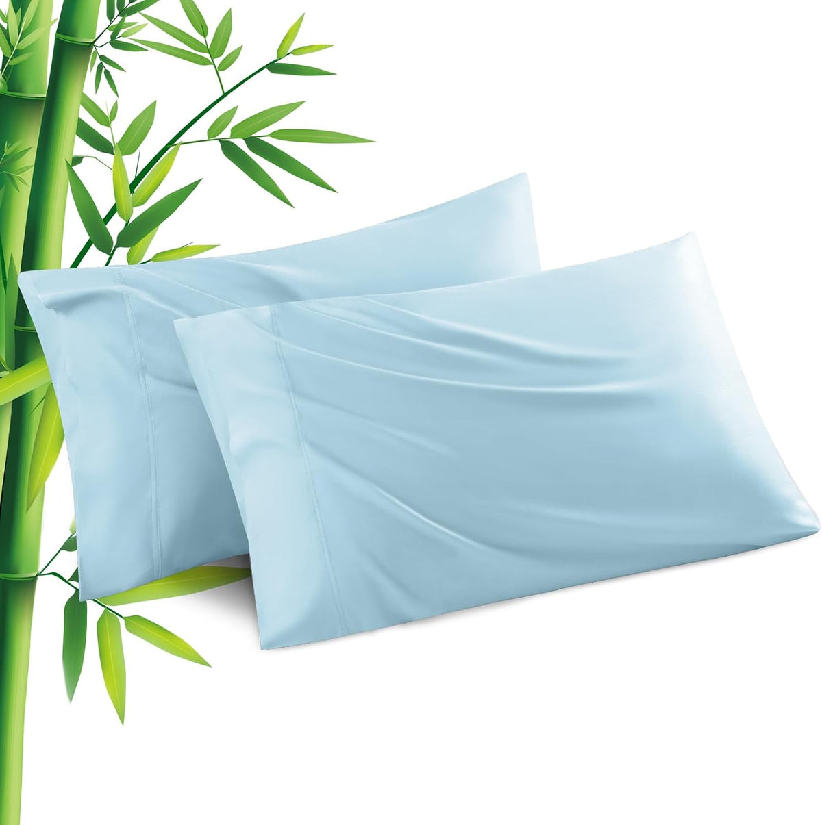 Body Pillowcase with Zipper Cooling Viscose from Bamboo Zippered Pillowcases, Cool & Breathable Body Pillow Cover for Hot Sleepers and Night Sweats, 20" x 54"