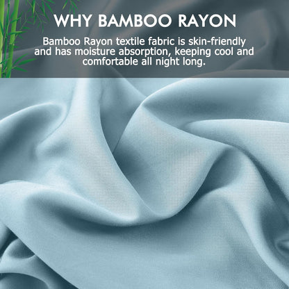 Body Pillowcase with Zipper Cooling Viscose from Bamboo Zippered Pillowcases, Cool & Breathable Body Pillow Cover for Hot Sleepers and Night Sweats, 20" x 54"