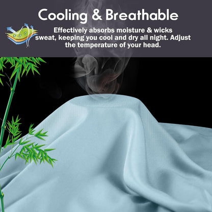 Body Pillowcase with Zipper Cooling Viscose from Bamboo Zippered Pillowcases, Cool & Breathable Body Pillow Cover for Hot Sleepers and Night Sweats, 20" x 54"
