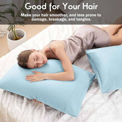 Body Pillowcase with Zipper Cooling Viscose from Bamboo Zippered Pillowcases, Cool & Breathable Body Pillow Cover for Hot Sleepers and Night Sweats, 20" x 54"