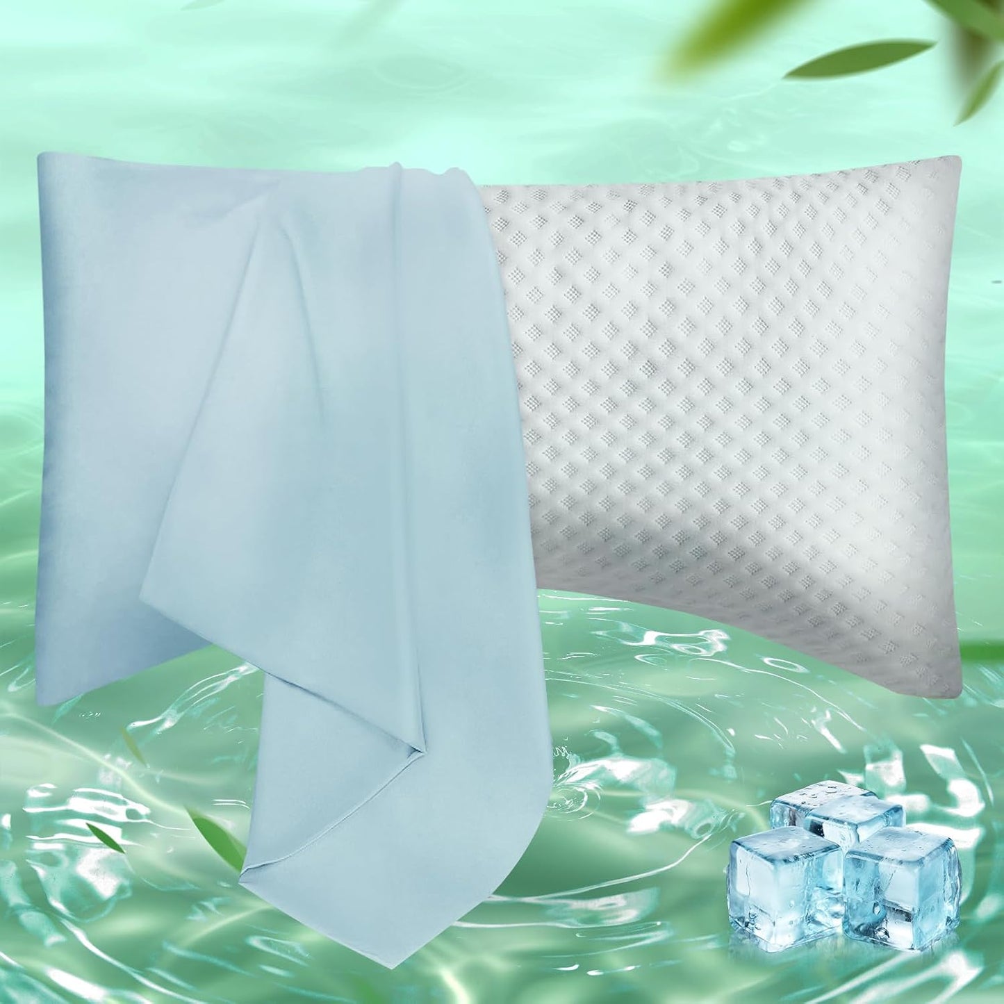 Body Pillowcase with Zipper Cooling Viscose from Bamboo Zippered Pillowcases, Cool & Breathable Body Pillow Cover for Hot Sleepers and Night Sweats, 20" x 54"
