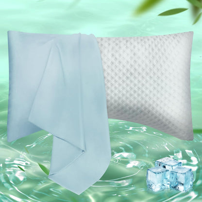 Body Pillowcase with Zipper Cooling Viscose from Bamboo Zippered Pillowcases, Cool & Breathable Body Pillow Cover for Hot Sleepers and Night Sweats, 20" x 54"