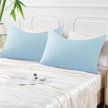 Body Pillowcase with Zipper Cooling Viscose from Bamboo Zippered Pillowcases, Cool & Breathable Body Pillow Cover for Hot Sleepers and Night Sweats, 20" x 54"