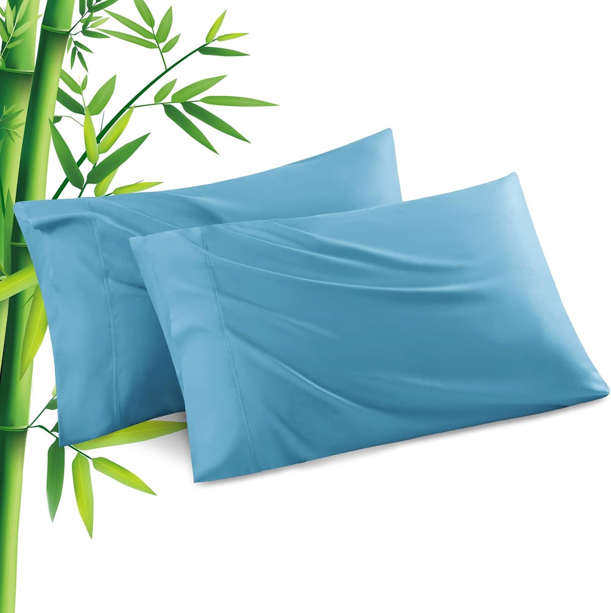 Body Pillowcase with Zipper Cooling Viscose from Bamboo Zippered Pillowcases, Cool & Breathable Body Pillow Cover for Hot Sleepers and Night Sweats, 20" x 54"