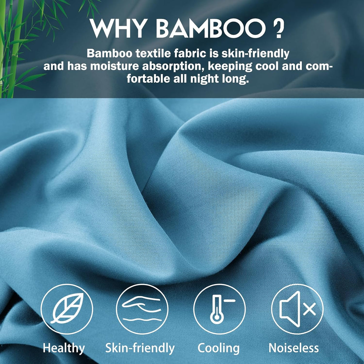 Body Pillowcase with Zipper Cooling Viscose from Bamboo Zippered Pillowcases, Cool & Breathable Body Pillow Cover for Hot Sleepers and Night Sweats, 20" x 54"