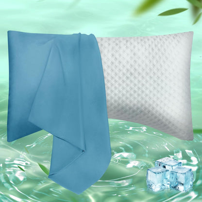 Body Pillowcase with Zipper Cooling Viscose from Bamboo Zippered Pillowcases, Cool & Breathable Body Pillow Cover for Hot Sleepers and Night Sweats, 20" x 54"