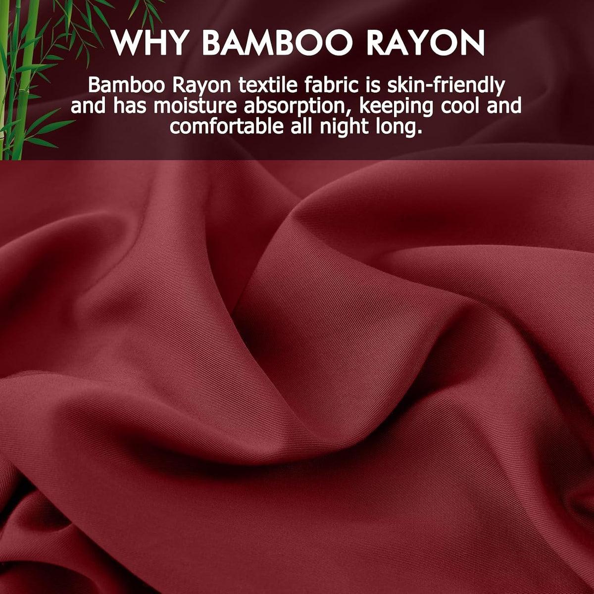 Body Pillowcase with Zipper Cooling Viscose from Bamboo Zippered Pillowcases, Cool & Breathable Body Pillow Cover for Hot Sleepers and Night Sweats, 20" x 54"